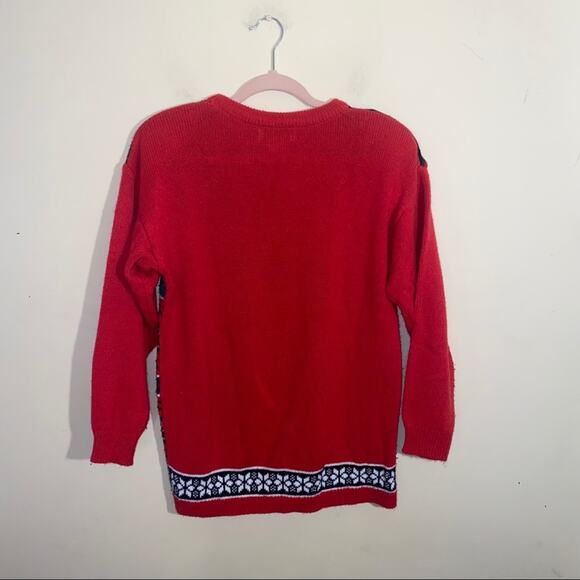 VNTG HIGH GATE ugly Christmas sweater size M - Picture 2 of 3